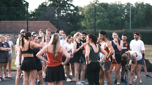 Net Socials a social tennis community in London and beyond running a session